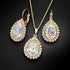 Komplekts "Debesu Piliens (White Patina)" ar Swarovski™ kristāliem